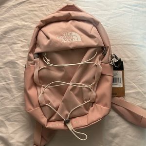 Pink north face bag